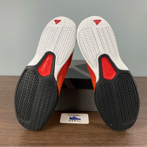 ADIDAS COURTFLASH SPEED TENNIS SHOES Preloved Red Cloud White HQ8483 Men’s Sz - Picture 7 of 11